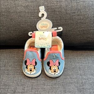 Disney Baby Blue and Pink Minnie Mouse Shoes